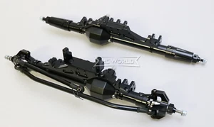 For AXIAL WRAITH Scorpion Poison METAL AXLES Front + Rear W/ Internals -BLACK- - Picture 1 of 19
