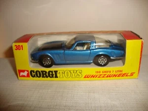 CORGI TOYS 301 ISO GRIFO 7 LITRI RUOTE SFRECCIATE - OTTIME in SCATOLA ORIGINALE - Foto 1 di 13