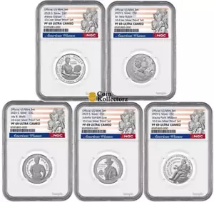 Presale 2025 S Silver Quarters Set 10 Coin Proof 25C NGC PF69 Ultra Cameo - Picture 1 of 1