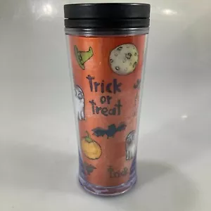 Starbucks Halloween Trick or Treat Orange 2009 Travel Tumbler 8 oz NEU - Bild 1 von 8