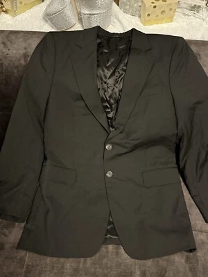 Chaqueta deportiva Gucci para hombre SZ48 Slim Fit Black 2 Button Foto 1 de 4