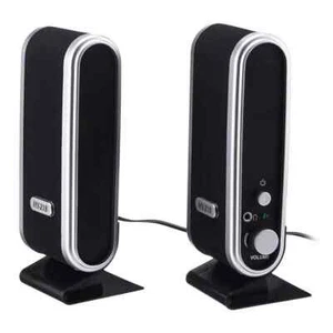 PC Computer Speakers 2.0 Stereo USB 3.5 mm Jack Desktop Laptop Clear Sound - Picture 1 of 14