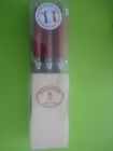 LAGUIOLE STEAK KNIVES BUTCHER BLOCK STAINLESS STEEL RUBY RED BUMBLE BEE SET 6