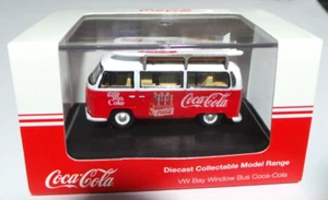 Oxford Diecast VW T1 Surf Camper Van Coca Cola 1:76 Scale Suit OO Model Railway - Picture 1 of 2