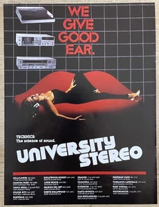 University Stereo Technics Vintage Print Ad Advertisement 1981 - Picture 1 of 1