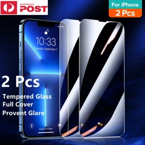 2 X Tempered Glass Screen Protector For iPhone 14 Pro 13 12 11 XS/X XR Max Mini - Picture 1 of 9