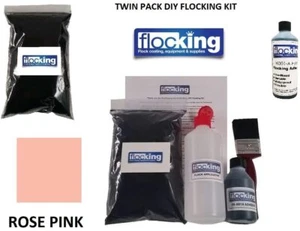 DIY Beflockungsset Rose Pink - - Doppelpack Flock Armaturenbrett Rallye Show Projekt Van - Bild 1 von 1