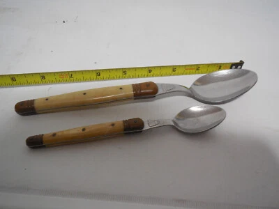 Claude LeBrun Laguiole France Inox Bee Flatware 2ea Spoons - Image 1 of 3