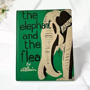 1956 The Elephant & the Flea. Vintage Children's Book by Alain. Whittlesey House - Picture 1 of 9
