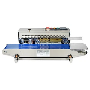Sellador térmico continuo horizontal automático bolsas de plástico sellador de banda - Imagen 1 de 7