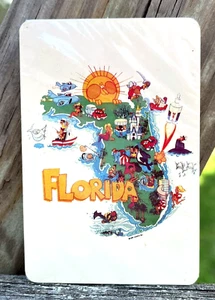 Vintage Florida Playing Cards Deck Cellophane Sealed Made in British Hong Kong - Picture 1 of 7