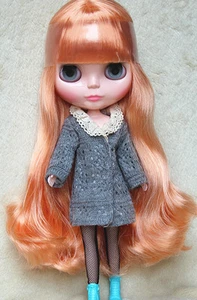 Takara 12" Neo Blythe Doll from Factory Nude doll Apricot curly hair SD36 +stand - Picture 1 of 4