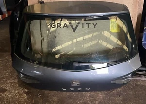 SEAT LEON MK3 GREY TAILGATE 5 DOOR REAR TAILGATE COMPLETE 2013 2014 2015 - Picture 1 of 3