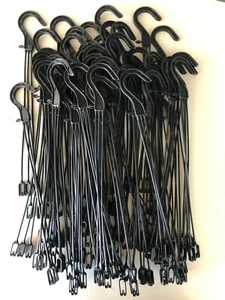 300mm Medium Duty Universal Clasp Hangers for plastic pots (Black) x 50 - Picture 1 of 4