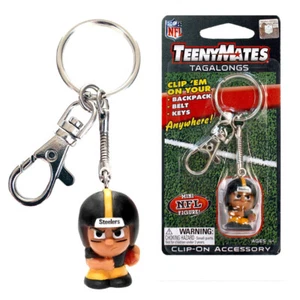 NFL Teenymates Tagalong Key Chain With Clip Pittsburgh Steelers Position Varies. - Picture 1 of 2