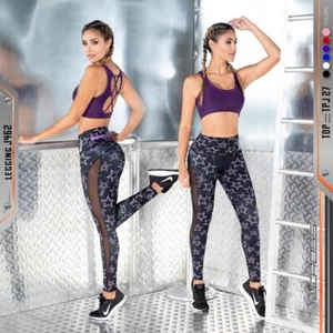 Top and Legging (completed Set) Jcross Colombian Activewear - butt lift Pant - Picture 1 of 1