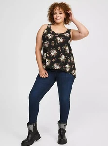 Tanque Calavera Torrid Negro Nuevo con Etiquetas Nuevo 3X - Imagen 1 de 11