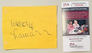 Hedy Lamarr Signed Autographed 4 x 5.5 Album Page JSA Cert Samson And Delilah - Picture 1 of 1