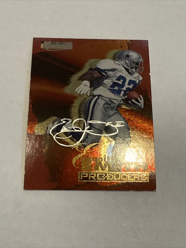 1996 Score Board Pro Line Producers Card #4 Emmitt Smith Dallas Cowboys - Image 1 of 1