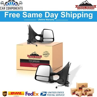 Nuevo juego de espejos retrovisores laterales para conductor y pasajero para Nissan Frontier Pathfinder 2005-18 Foto 1 de 4