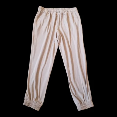 Pantalones de chándal para mujer grandes Nicole Miller de nailon elástico con bolsillos color tostado nuevos con etiquetas Foto 1 de 4