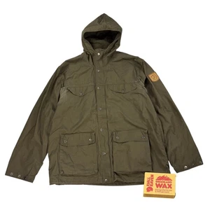 Fjallraven Greenland Jacket Mens Size XL G-1000 Eco Canvas Deep Forest Green - Picture 1 of 9