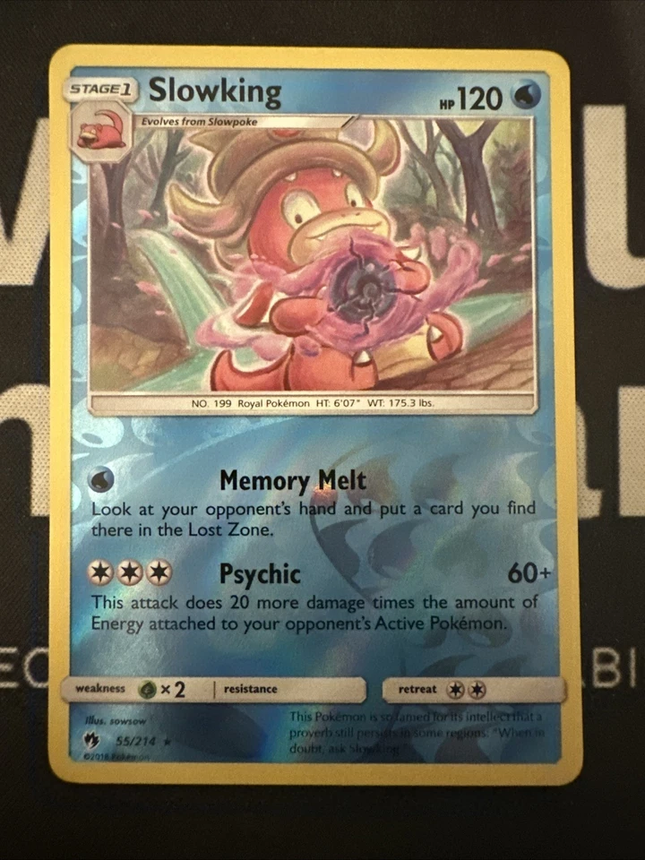 Pokémon Card - Slowking 55/214 - Lost Thunder - Reverse Holo - Near Mint - Image 1 of 1