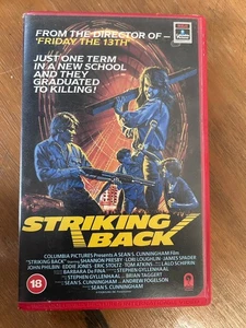 Striking Back (1984) - Big Box VHS Tape - PAL - Ex Rental - Imagen 1 de 5
