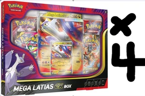 4X Pokemon Juego de Cartas Coleccionables Mega Evolution Mega Latias EX Caja - Imagen 1 de 1