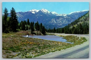 Vintage Postcard C7, The Spanish Peaks, Rocky Mountains, Montana - Picture 1 of 2