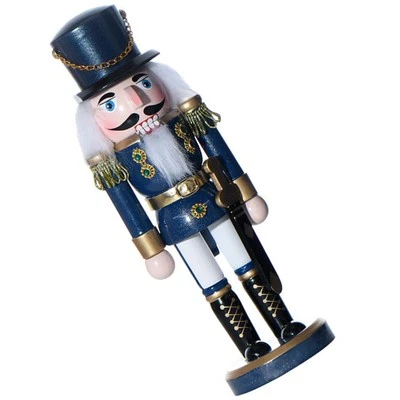 Wooden Nutcracker for Xmas Table Decor Classic Holiday Decoration - Image 1 of 4