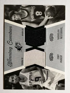 2003-04 SPx Winning Materials Combos #WC6 Tony Parker/Rasho Nesterovic - Picture 1 of 2