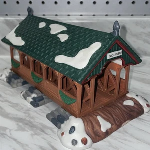 Dept 56 Heritage Village Accessory: Two Rivers Bridge 5656-1 Retired 1997 W Box - Bild 1 von 8