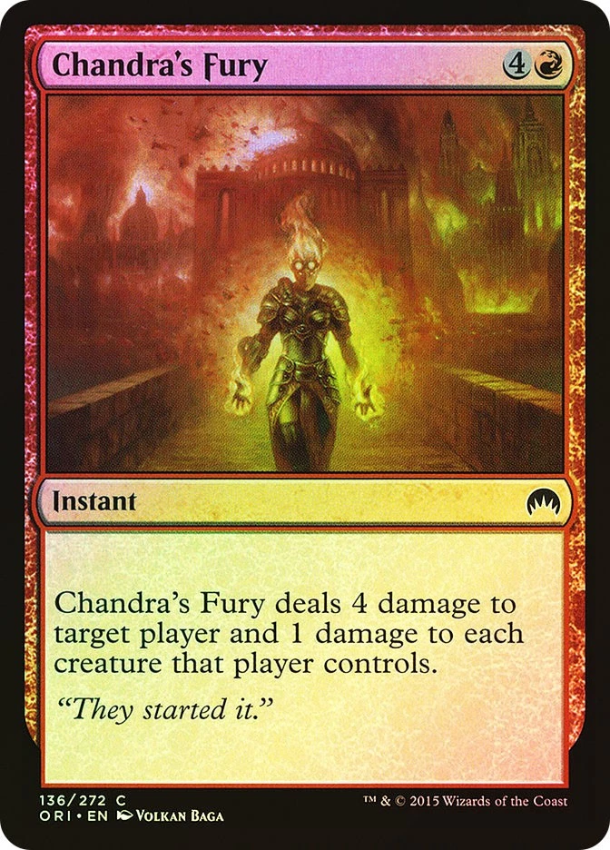 MTG FOIL Chandra's Fury  - Magic Origins #136 - Image 1 of 1