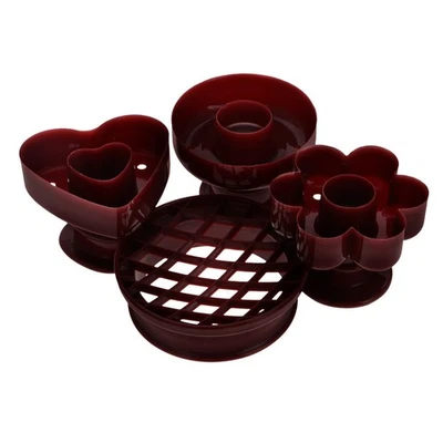 4 Pcs Bread Molds Convenient Craft Molds Plastic Baking Accessories (Orange) - Image 1 of 4