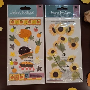 Jolee's Boutique Aufkleber selten Truthahn Abendessen sonnige Sonnenblumen EK Erfolg - Bild 1 von 7