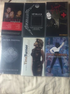 6 VHS Videofilme Kassetten Sammlung Musik,Tina Turner,Metallica,Geniesies usw - Bild 1 von 5