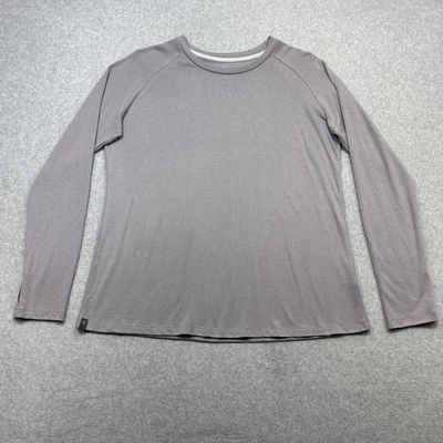 Camisa Free Fly Mujer XL Púrpura Gris Manga Larga Bambú Rendimiento Atlético Foto 1 de 4