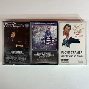 Floyd Cramer Lot of 3 Cassette Tapes 1985-1988 American Pianist RCA Step One - Picture 1 of 16