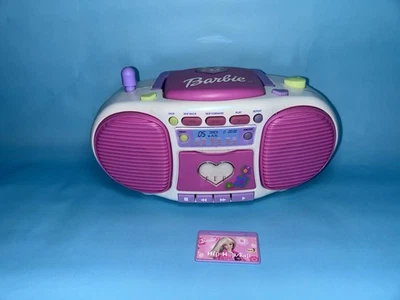 Vintage Barbie Dance with Me Talking Boombox BE-160 1  Tape WORKING - Image 1 of 4
