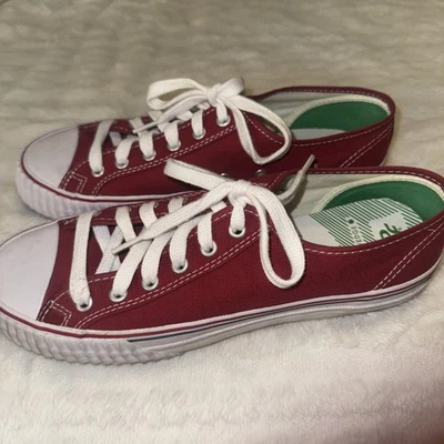 PF Flyers Center Lo Red White Womens Casual Shoes , Size 10 1/2 - Image 1 of 4