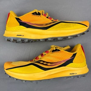 Scarpe da trail running Saucony Peregrine 12 ViZiGold S20737-16 da uomo taglia 9,5 US - Foto 1 di 13
