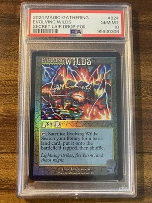 MTG✨EVOLVING WILDS Retro Fr 🌈 FOIL✨SLD Brain Dead: LANDS PSA 10 RARE Bonus LAND - Image 1 of 4