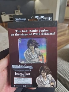 Attack On Titan Weiss Schwarz English trial deck final session - Picture 1 of 2