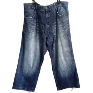 Vintage ROCAWEAR Baggy Wide High Waist Jeans Blue Denim Streetwear Rap 48 26 - Picture 1 of 14
