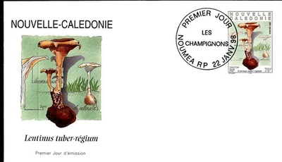 FLORA MUSHROOMS 1998 NEW CALEDONIA 3 FDC - Image 1 of 3
