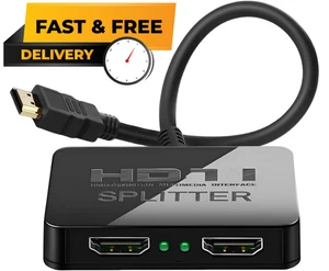 Divisor HDMI 4K 1 en 2 Salida Espejo Pantalla No Expandir Hub Monitores Duales Multi-Sc - Imagen 1 de 9