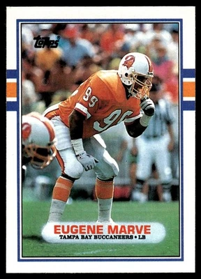 1989 Topps Eugene Marve Tampa Bay Buccaneers #335 - Image 1 of 2