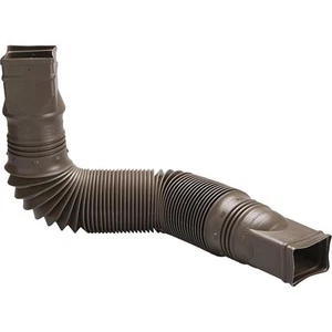 Amerimax Flex-A-Spout Brown Vinyl Downspout Extension 85019 Amerimax 85019 - Imagen 1 de 1