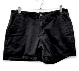 A.N.A. SCHWARZE TWILL CHINO SHORTS, GRÖSSE 10, TAILLE 34", INNENNAHT 5", LEITE 10" - Bild 1 von 3